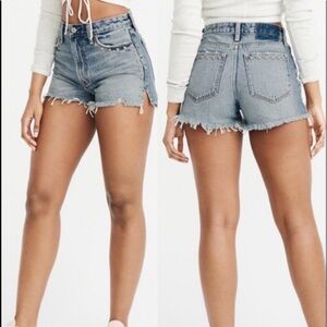 Abercrombie & Fitch Light Blue Denim Shorts